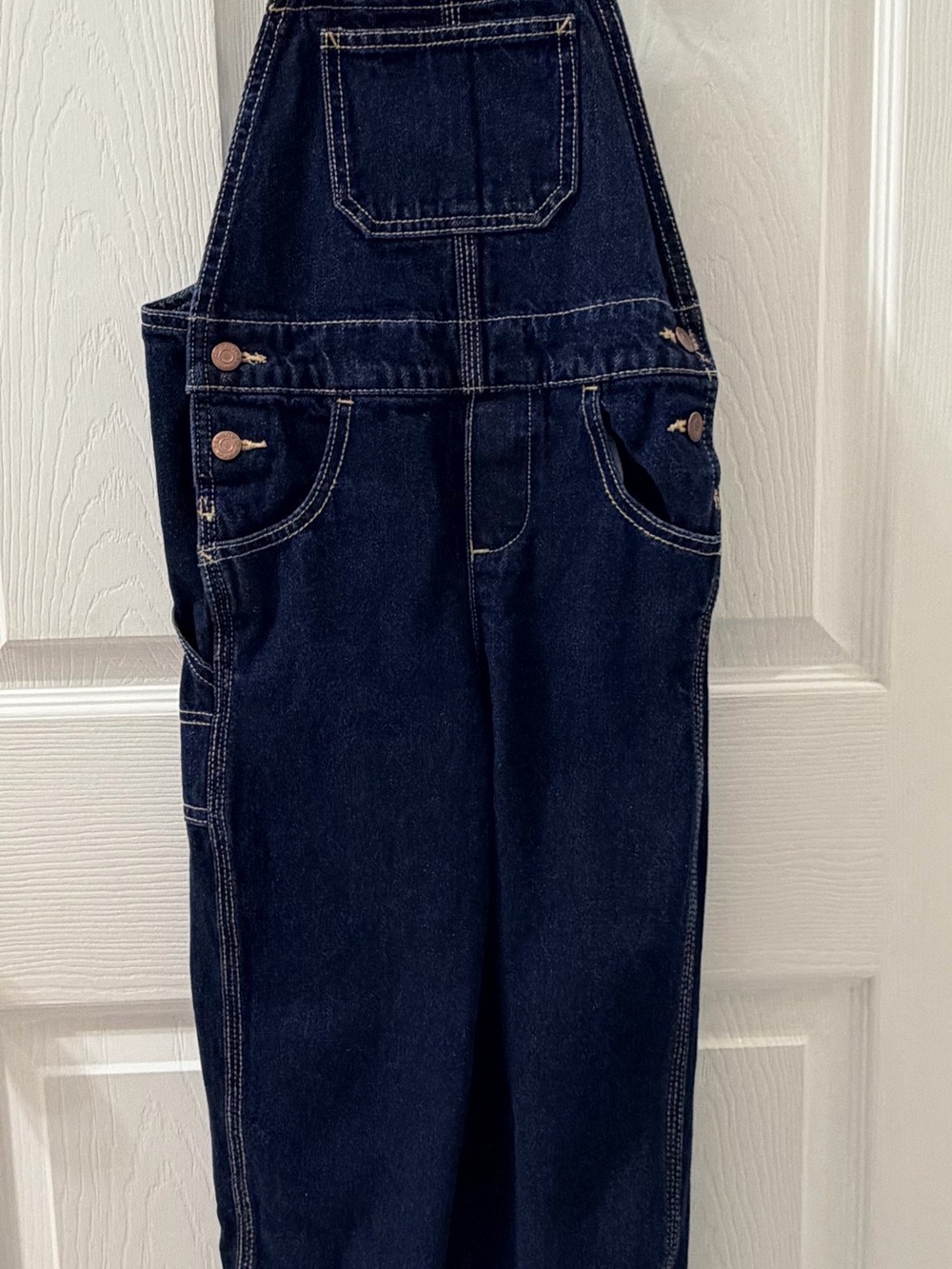 Old Navy Boys Size 6 Dark Wash Denim Carpenter Overalls